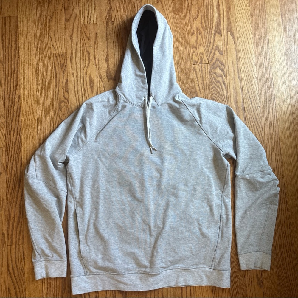 Lululemon City Sweat Hoodie Mens XL Grey Pullover Hooded Sweatshirt Gym LM3ATLS